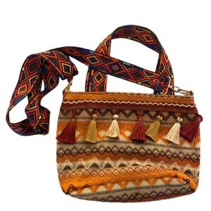 💎 Bohemian Multicolor Tassel Crossbody Bag